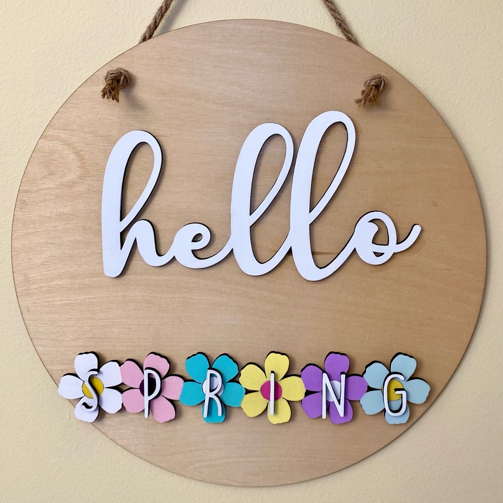 4 Seasons Interchangeable Door Hanger | Spring, Summer, Fall, Winter Door Hanger